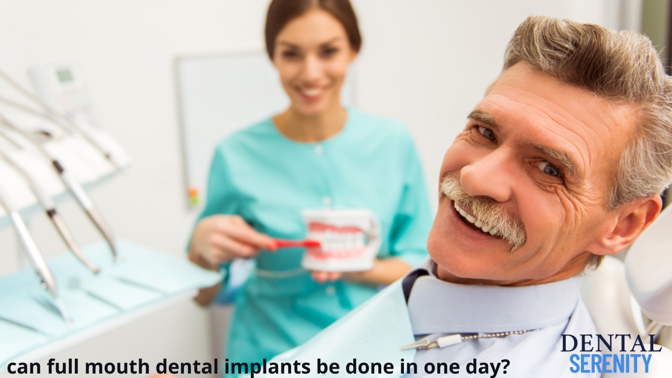 can full mouth dental implants be done in one day?